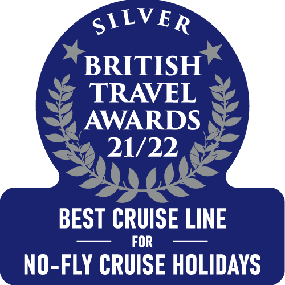 British Travel Awards 2022 Silver Best No-Fly Cruise Line